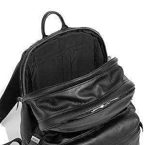 新品未使用 イタリア製 オールカーフレザーシティバックパック リュックブラック Funky - バックパック - カーフレザー - ブラック - Christian